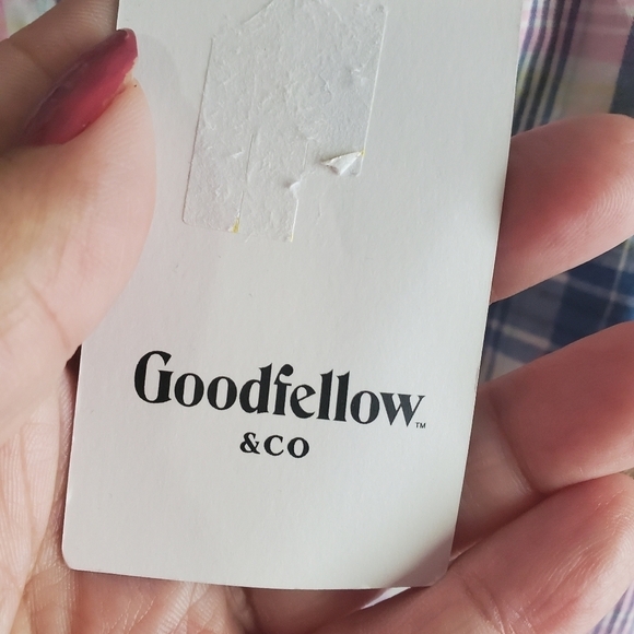 NEW Goodfellow & Co. Men's Striped Short Sleeve Button Down Shirt - Picture 9 of 13